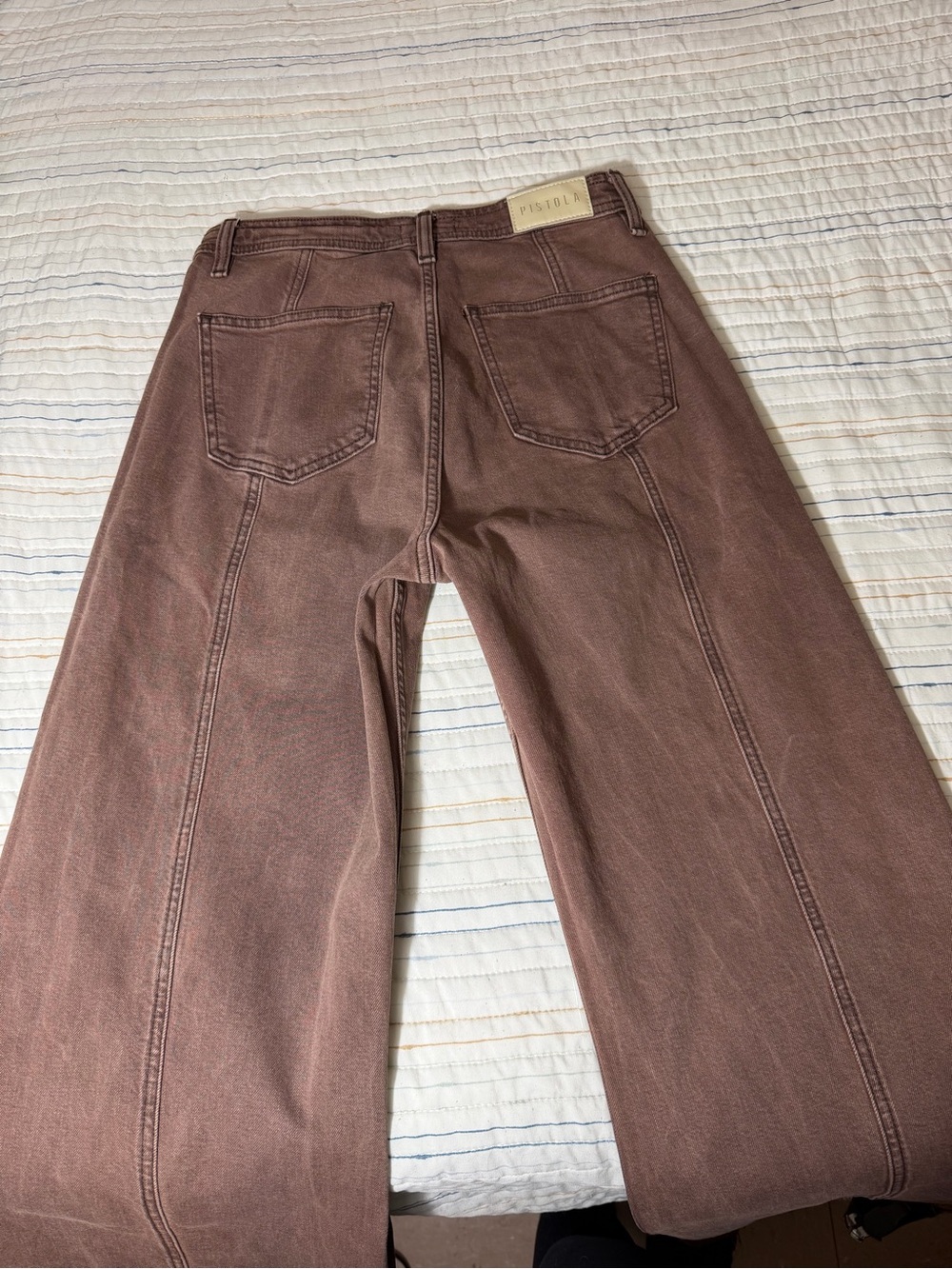 pistola Brown High-Rise Wide Leg Jeans - Picture 9 of 12